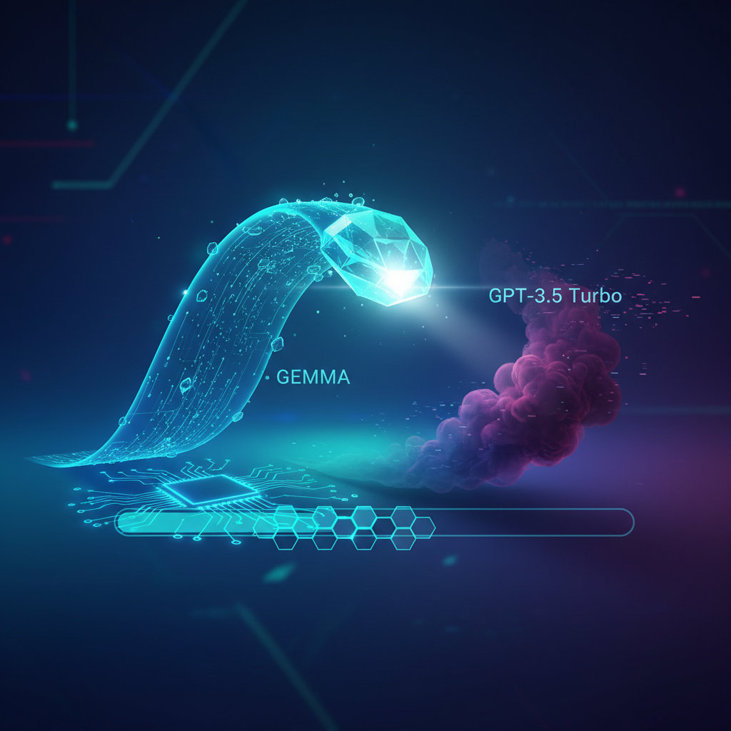 Model Gemma 2B przewyższył GPT-3.5 Turbo w teście MT-Bench działając na procesorze laptopa